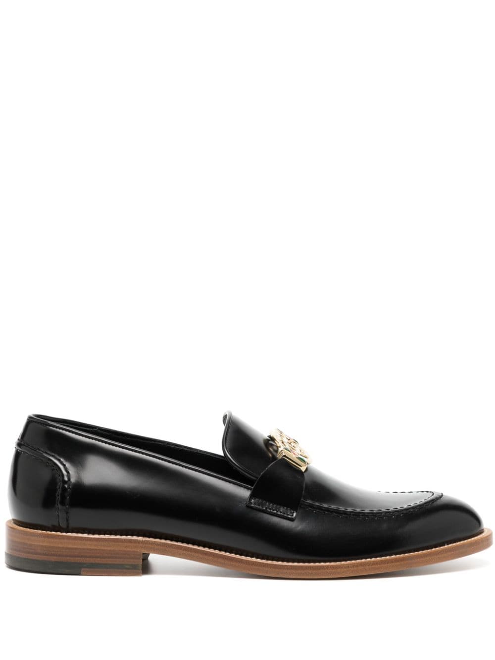 Casablanca Casa Logo leather loafers - Black von Casablanca