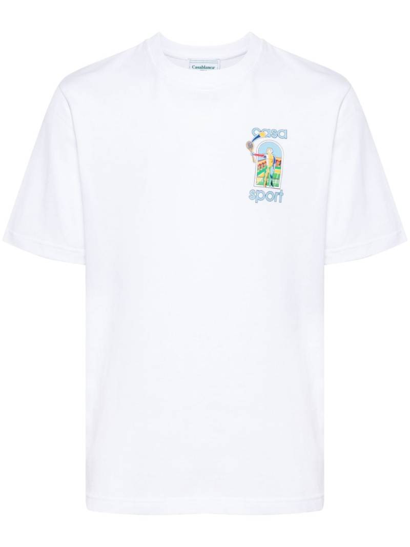 Casablanca Casa Sport cotton T-shirt - White von Casablanca