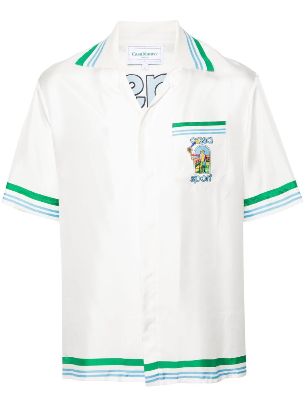 Casablanca Casa Sport silk shirt - White von Casablanca