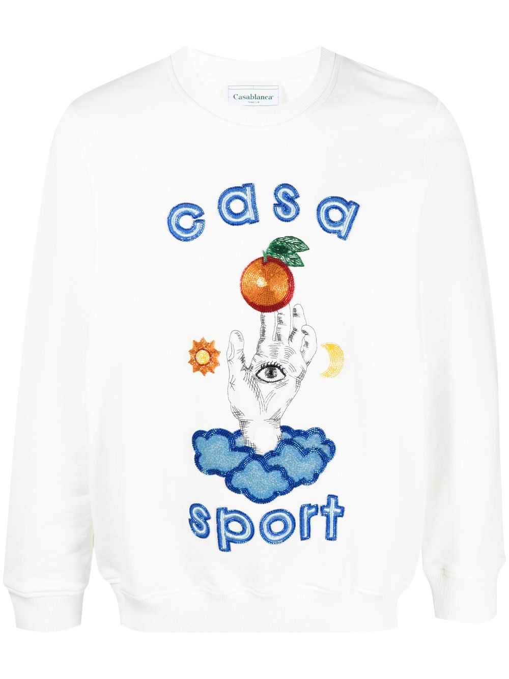 Casablanca Casa Talisman crew neck sweatshirt - White von Casablanca