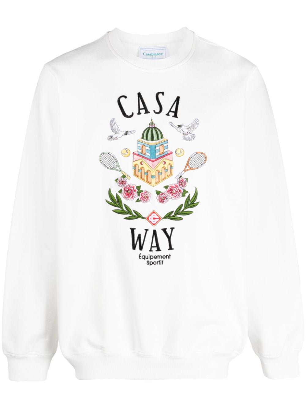 Casablanca Casa Way cotton sweatshirt - White von Casablanca