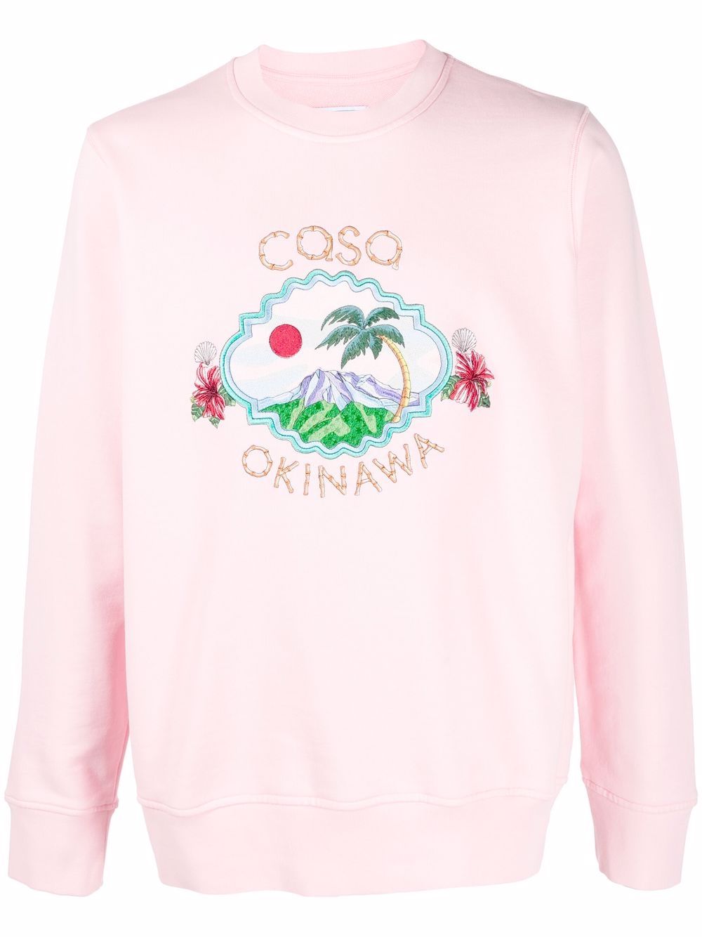 Casablanca Coso Okinawa embroidered sweatshirt - Pink von Casablanca