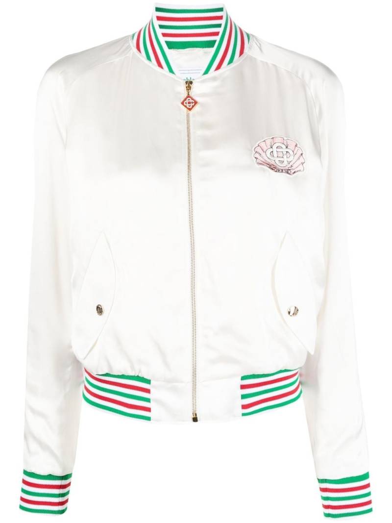 Casablanca Embleme De Cygne Souvenir jacket - White von Casablanca