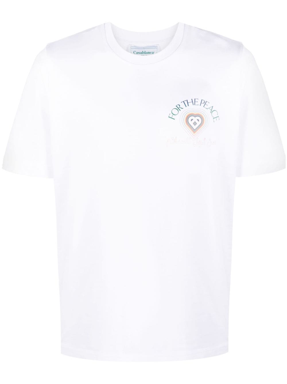 Casablanca For The Peace cotton T-shirt - White von Casablanca