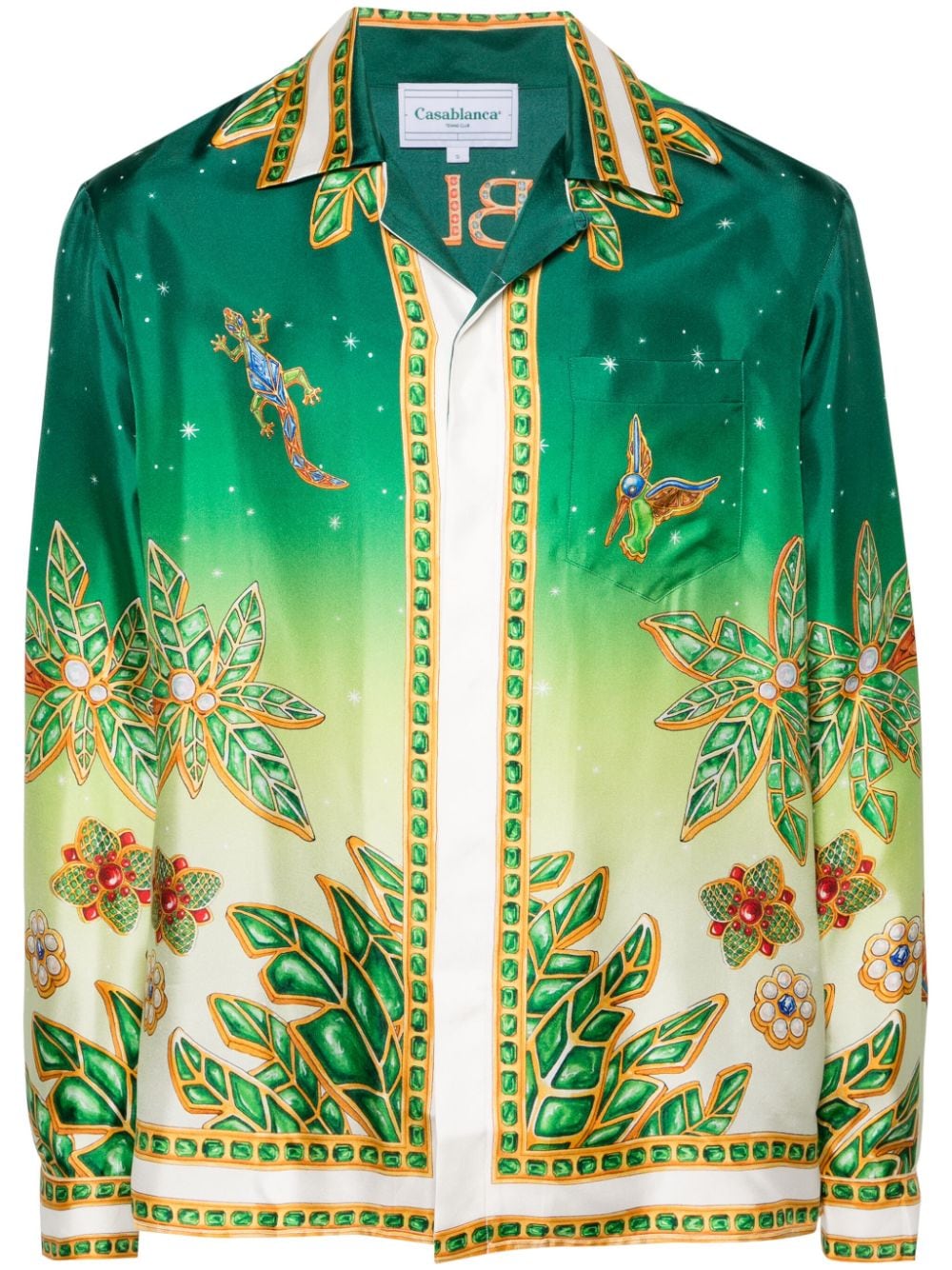 Casablanca Joyaux D'Afrique silk shirt - Green von Casablanca