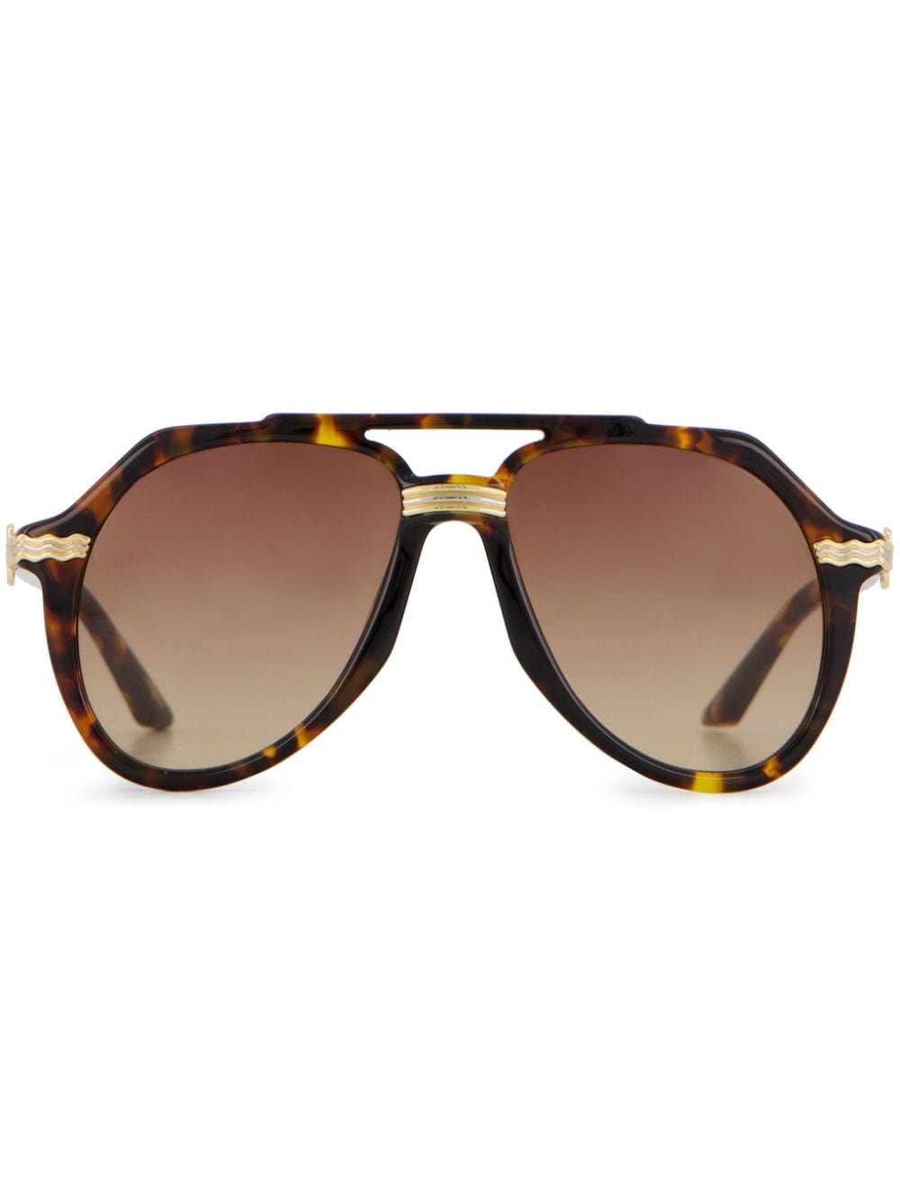 Casablanca Rajio pilot-frame sunglasses - Gold von Casablanca