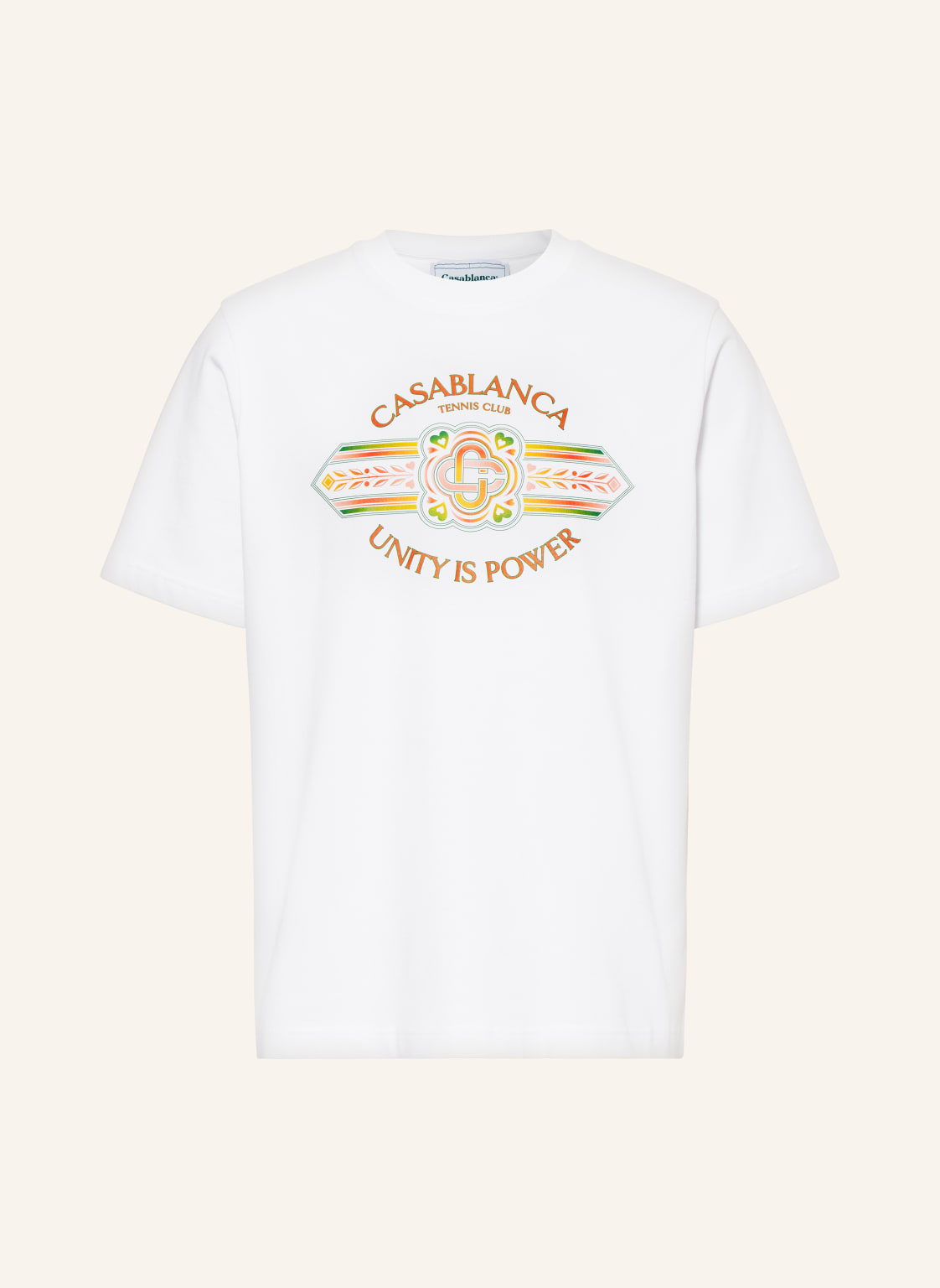 Casablanca T-Shirt Unitiy Is Power weiss von Casablanca