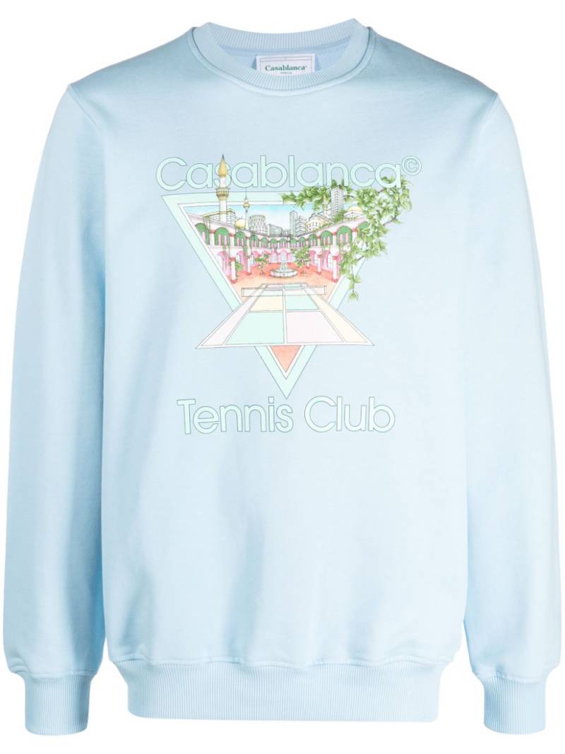 Casablanca Tennis Club Icon sweatshirt - Blue von Casablanca
