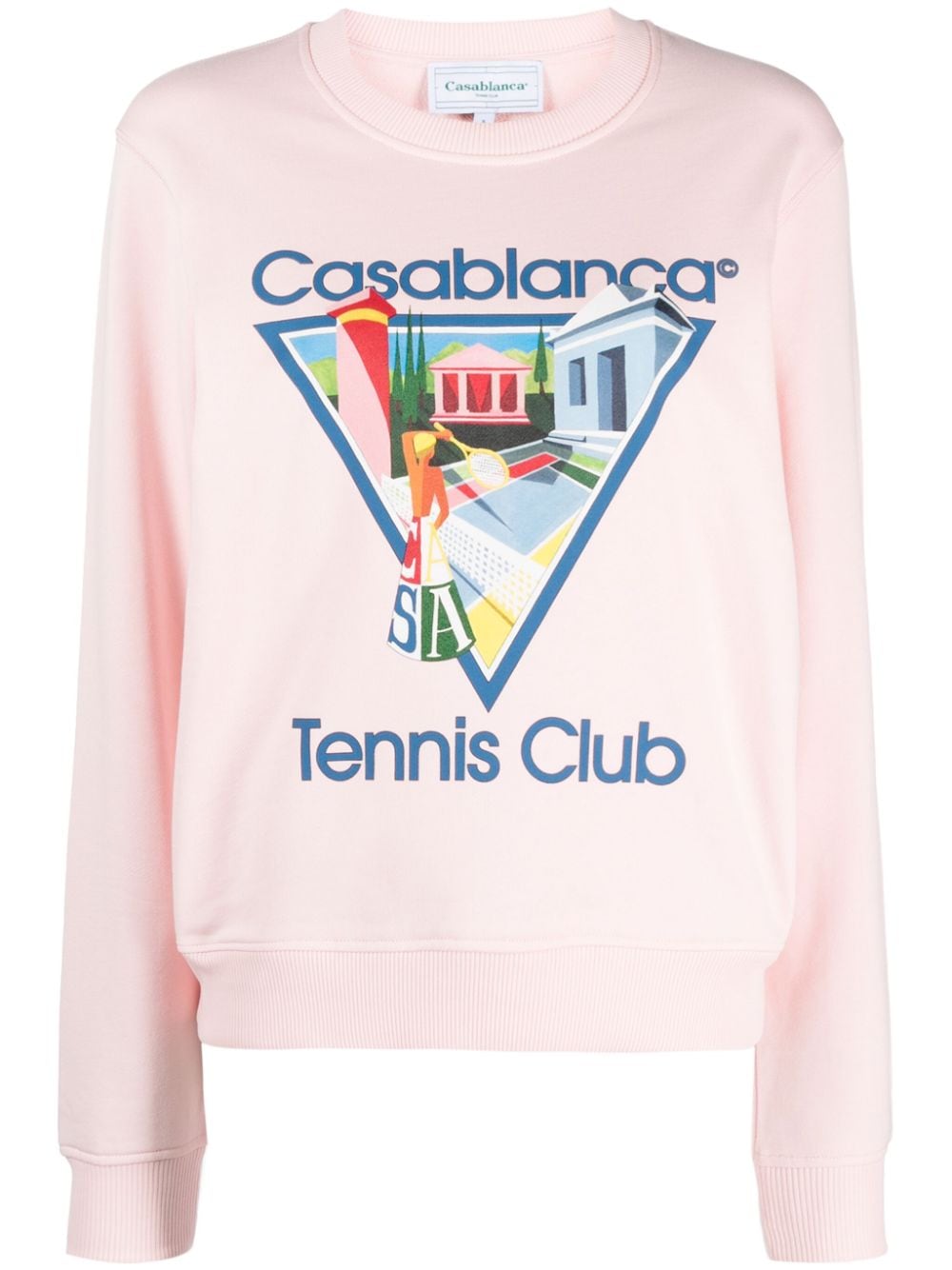 Casablanca Tennis Club print sweatshirt - Pink von Casablanca