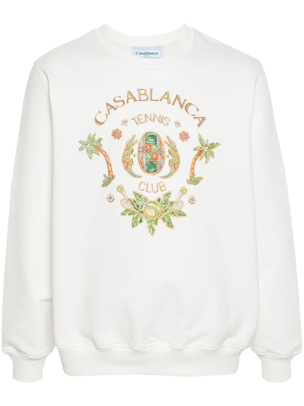 Casablanca Tennis Club sweatshirt - White von Casablanca