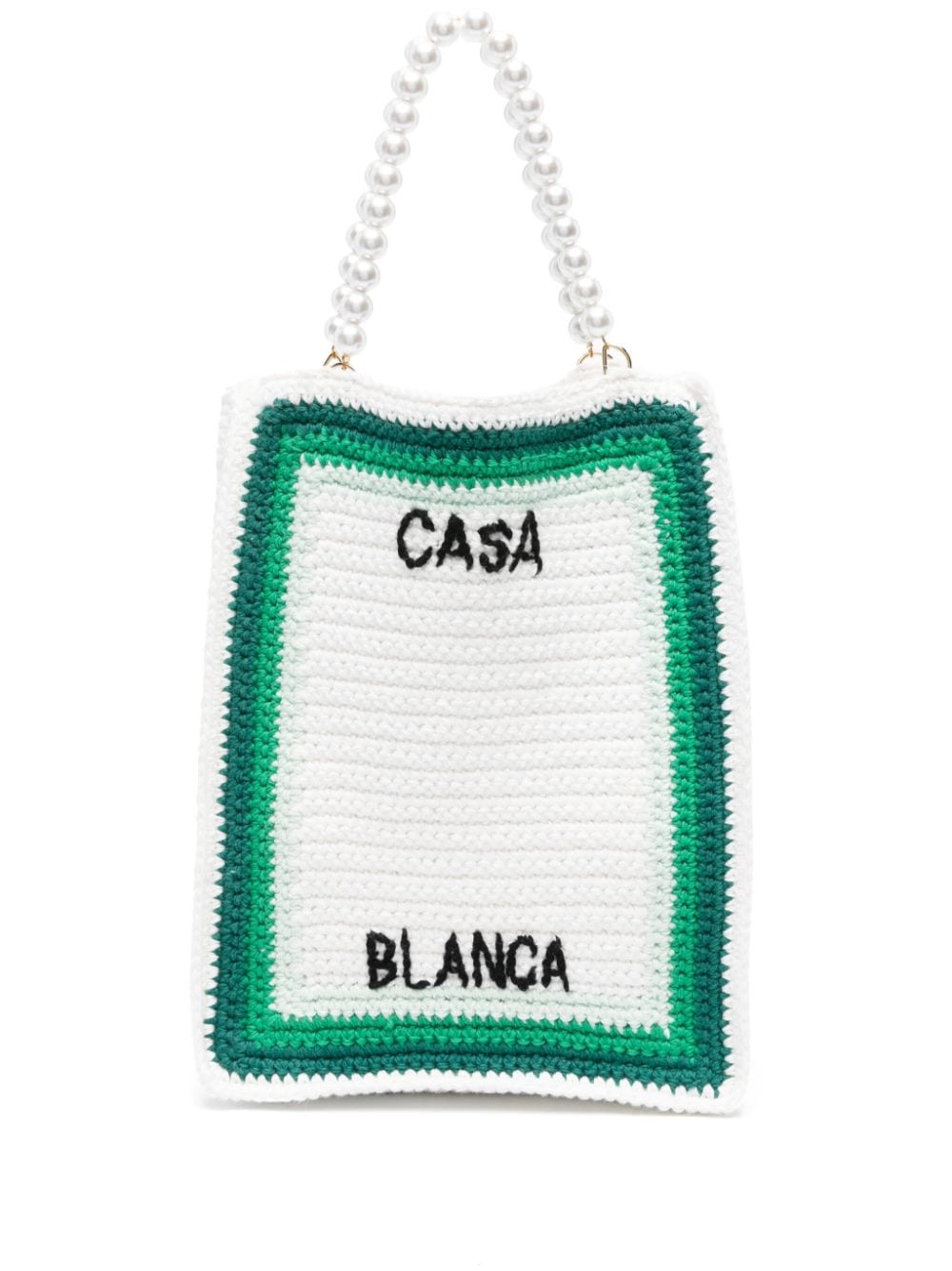 Casablanca crochet-knit tote bag - White von Casablanca