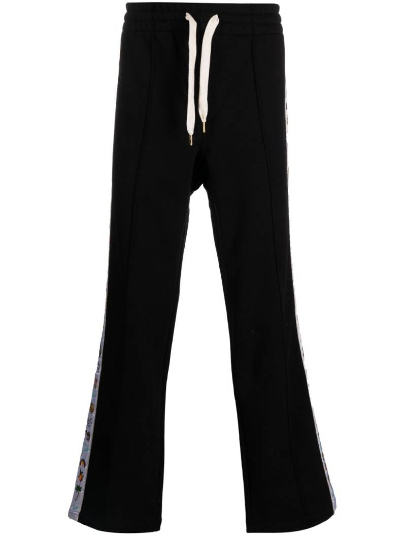 Casablanca embroidered cotton track pants - Black von Casablanca