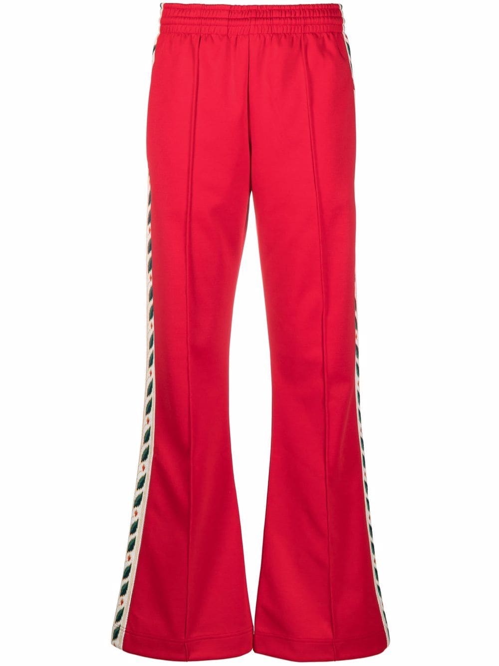 Casablanca floral-embroidered flared trousers von Casablanca