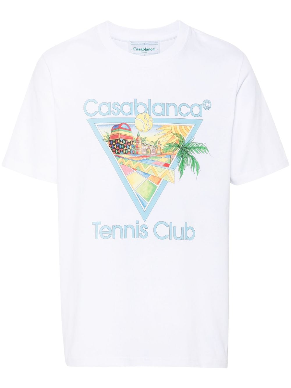Casablanca graphic-print T-shirt - White von Casablanca
