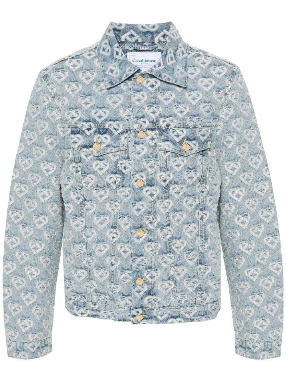 Casablanca jaquard denim jacket - Blue von Casablanca