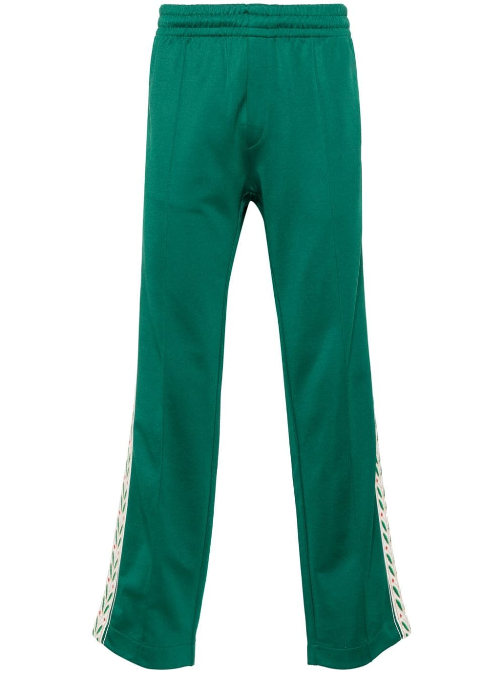 Casablanca logo-appliqué elasticated-waist track pants - Green von Casablanca