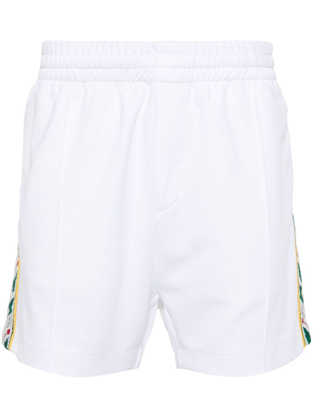 Casablanca logo-embellished jersey shorts - White von Casablanca