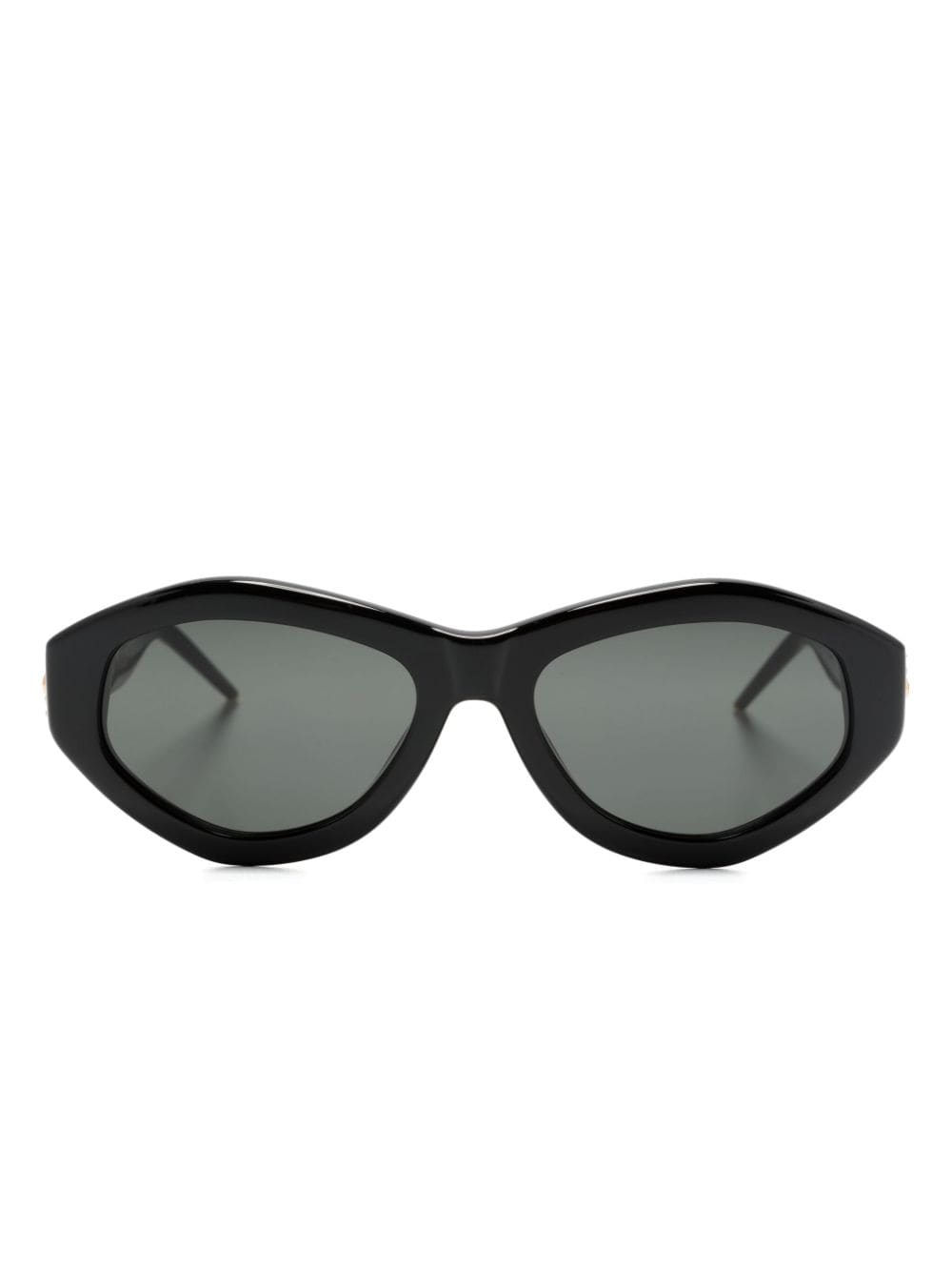 Casablanca logo-plaque geometric-frame sunglasses - Black von Casablanca