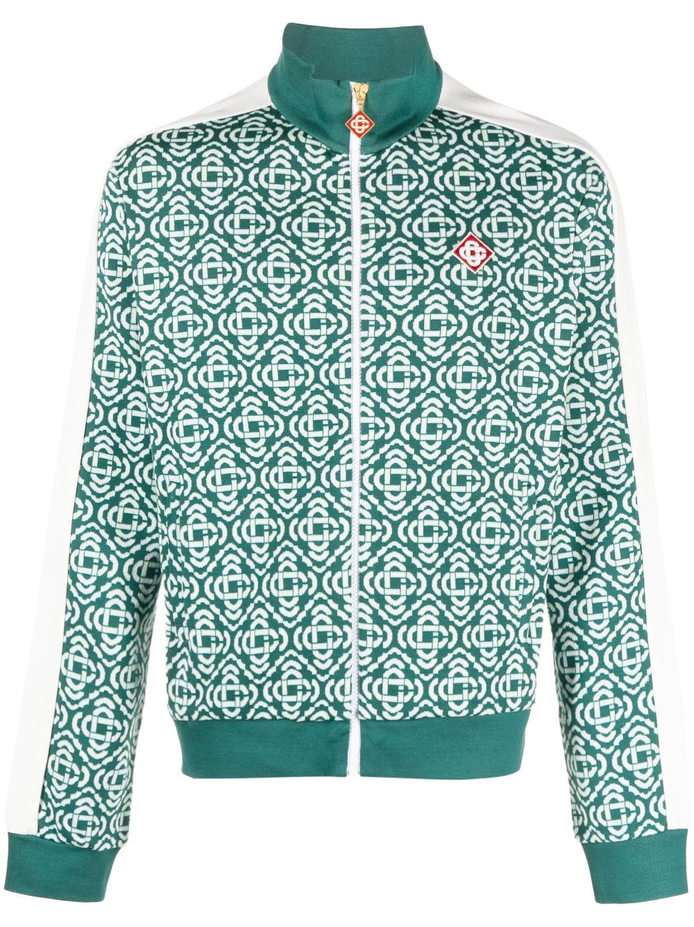 Casablanca monogram-jacquard track jacket - Green von Casablanca