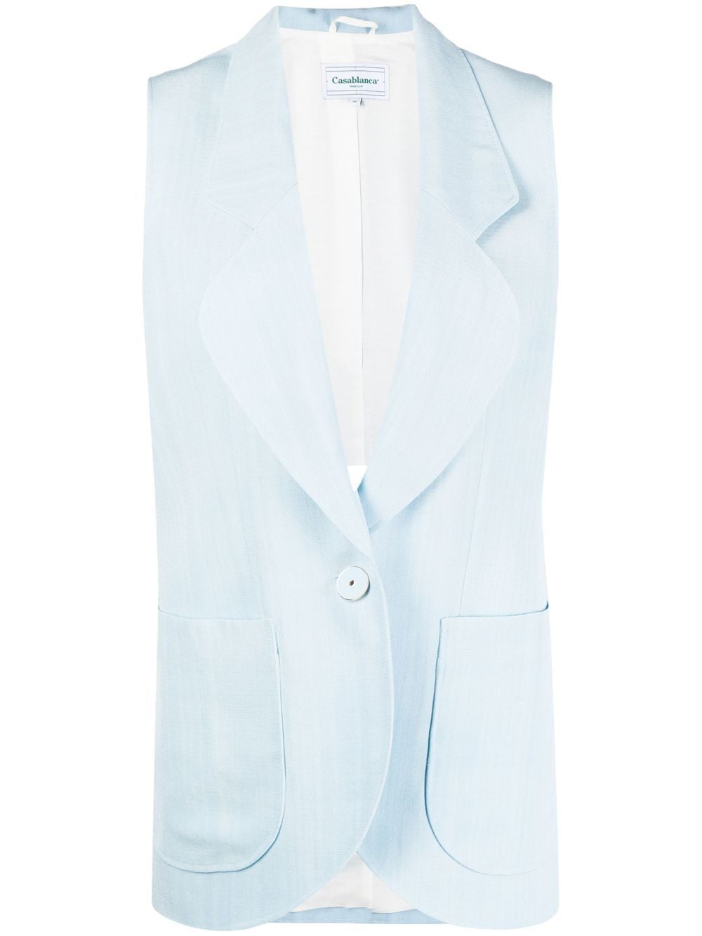 Casablanca single-breasted waistcoat - Blue von Casablanca