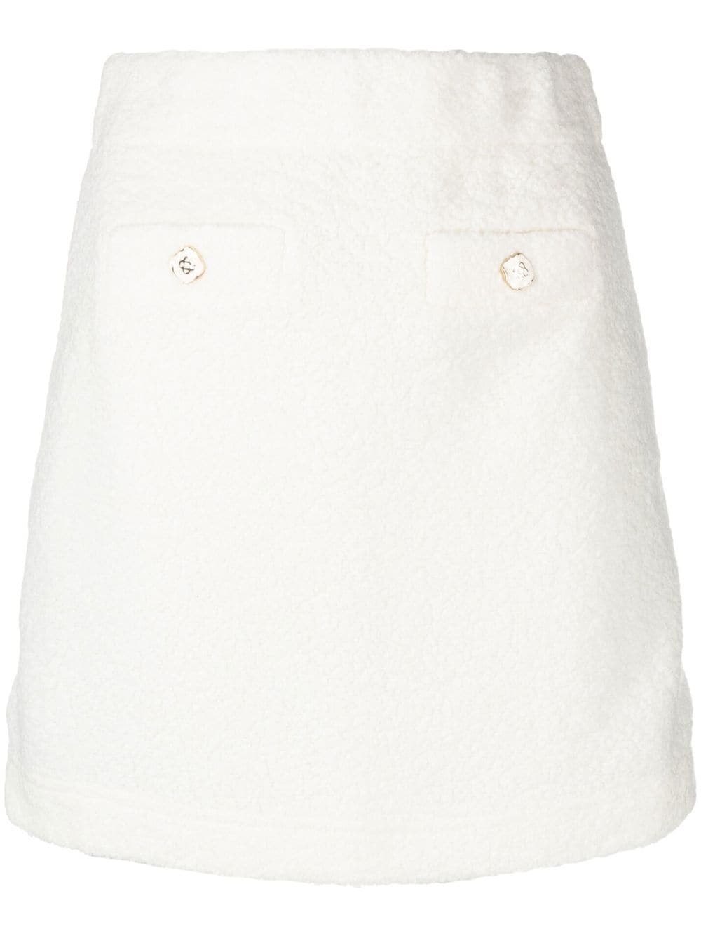 Casablanca terry cloth mini skirt - White von Casablanca