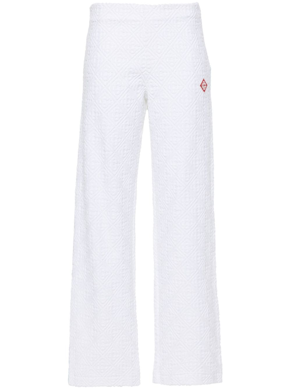 Casablanca towelling-finish track trousers - White von Casablanca