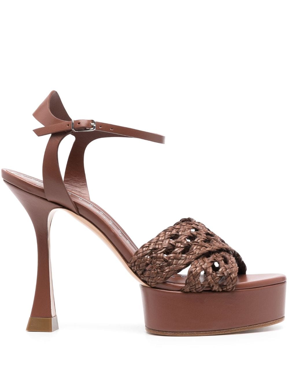 Casadei 60mm Versilia leather sandals - Brown von Casadei