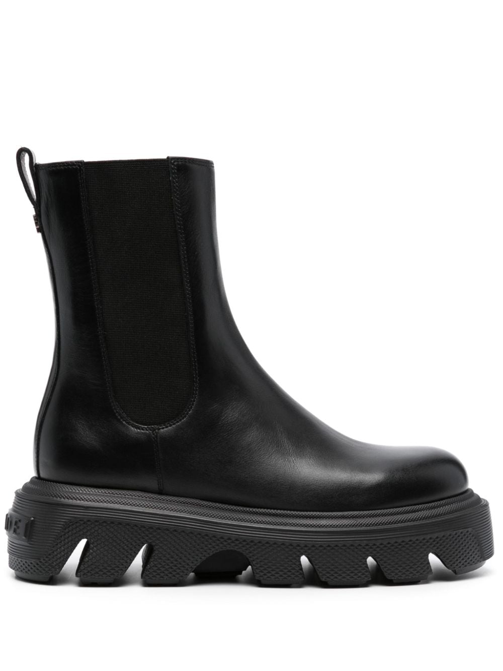 Casadei 60mm leather ankle boots - Black von Casadei