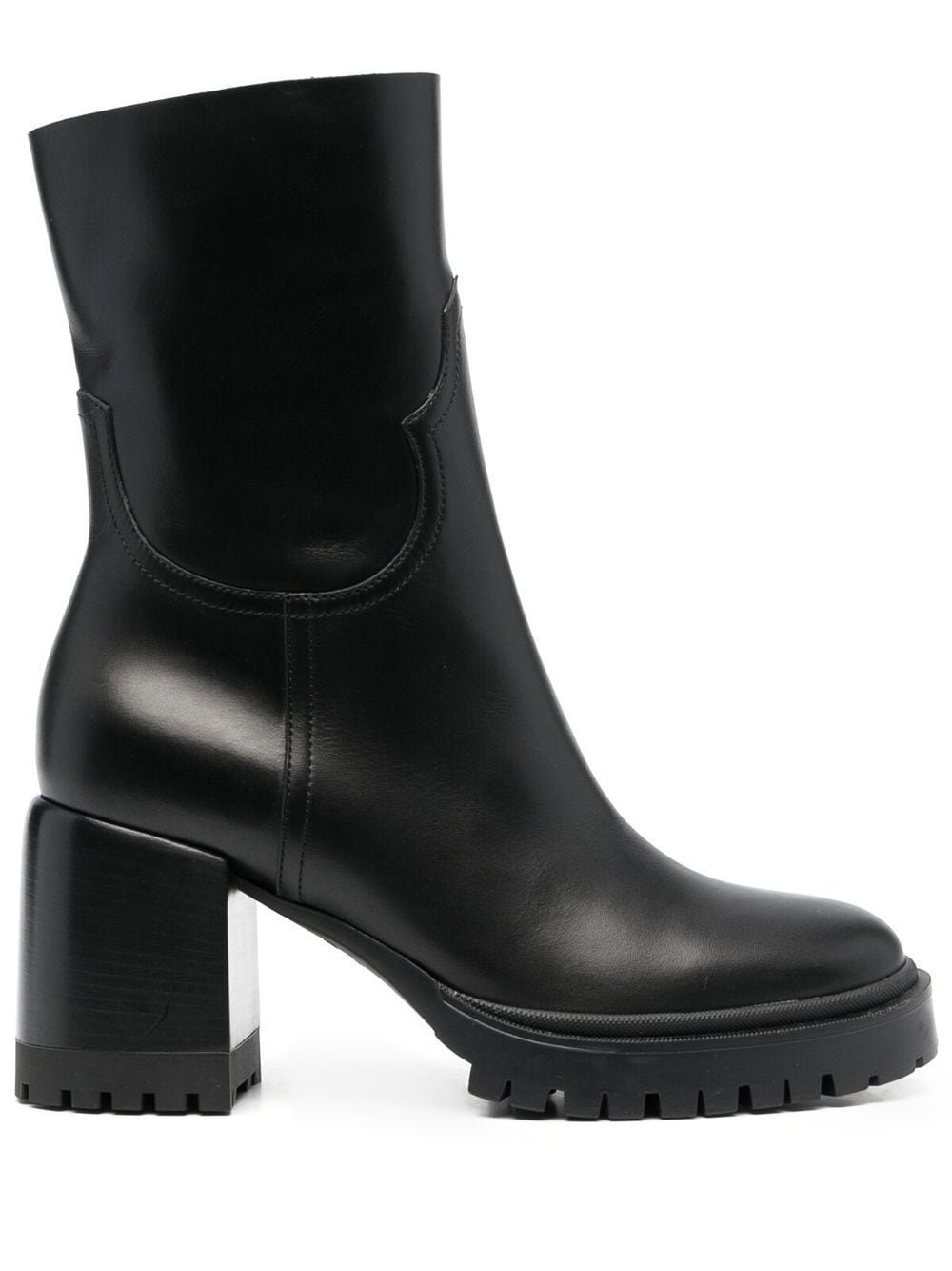 Casadei 80mm heeled ankle boots - Black von Casadei