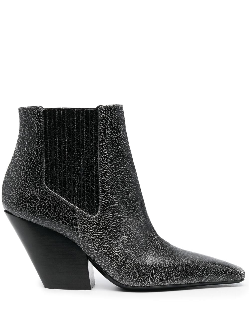 Casadei Anastasia 80mm leather boots - Black von Casadei