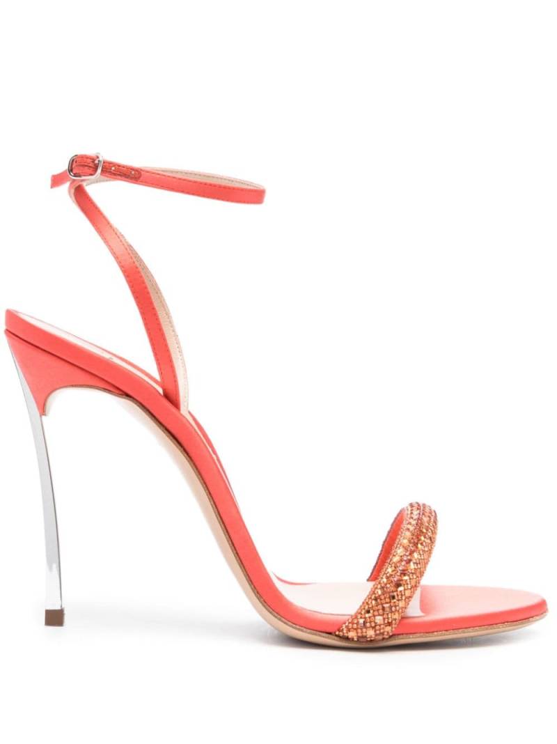 Casadei Blade 105mm crystal sandals - Pink von Casadei