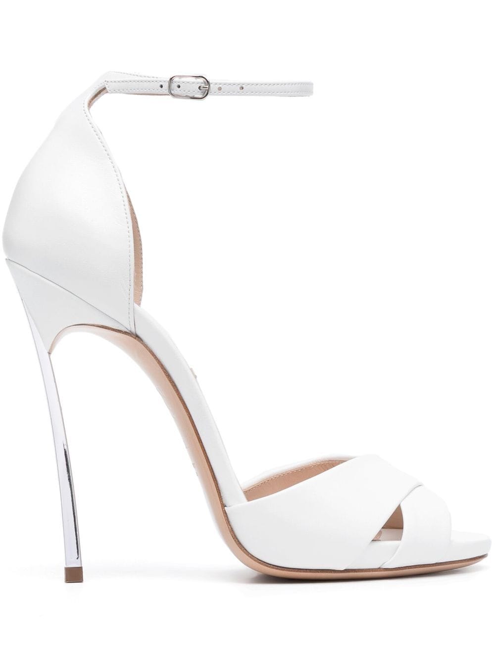 Casadei Blade 125mm sandals - White von Casadei