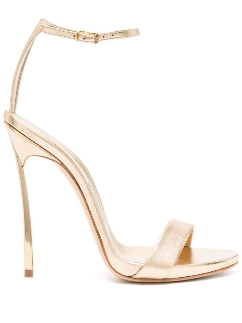 Casadei Blade Astrolabio 120mm metallic sandals - Gold von Casadei