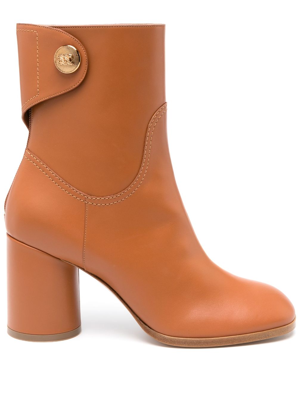 Casadei Cleo 80mm leather boots - Brown von Casadei