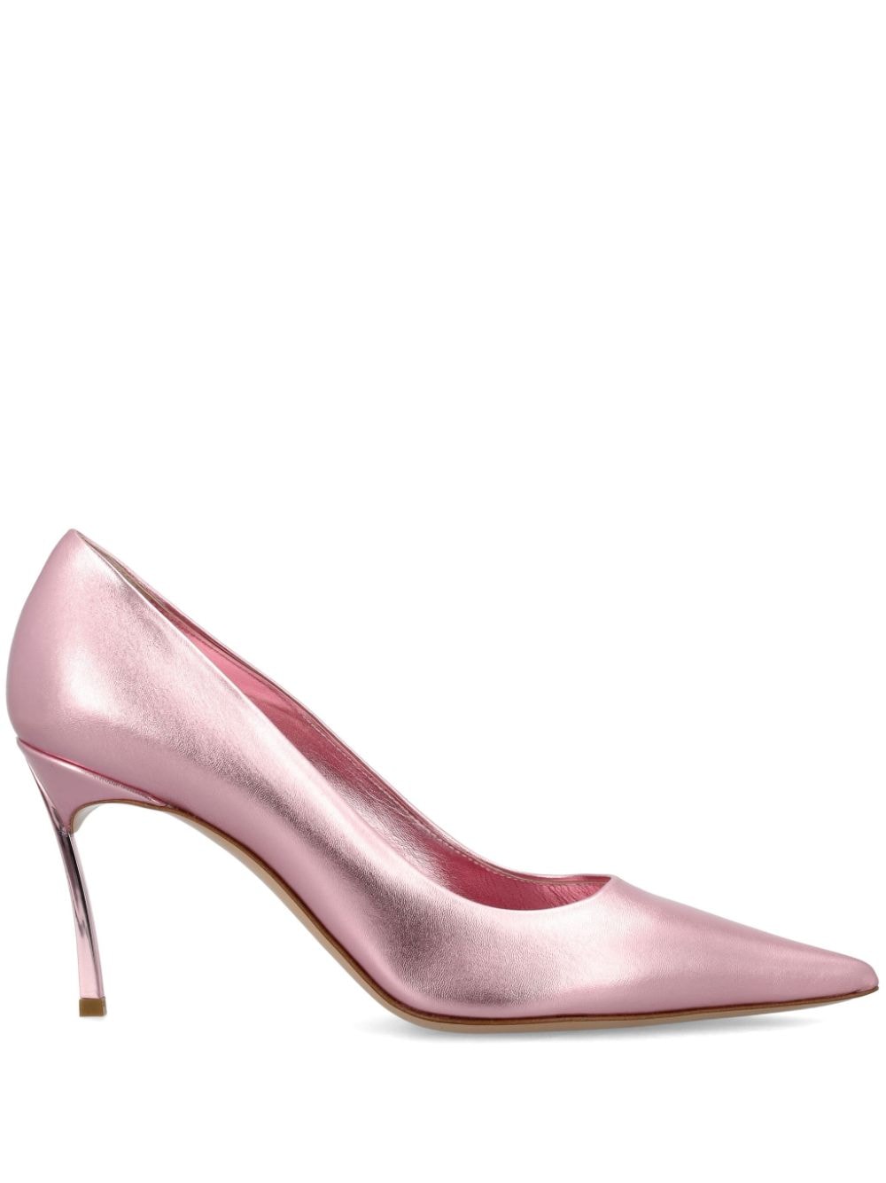 Casadei Flash Goldust metallic-effect pumps - Pink von Casadei