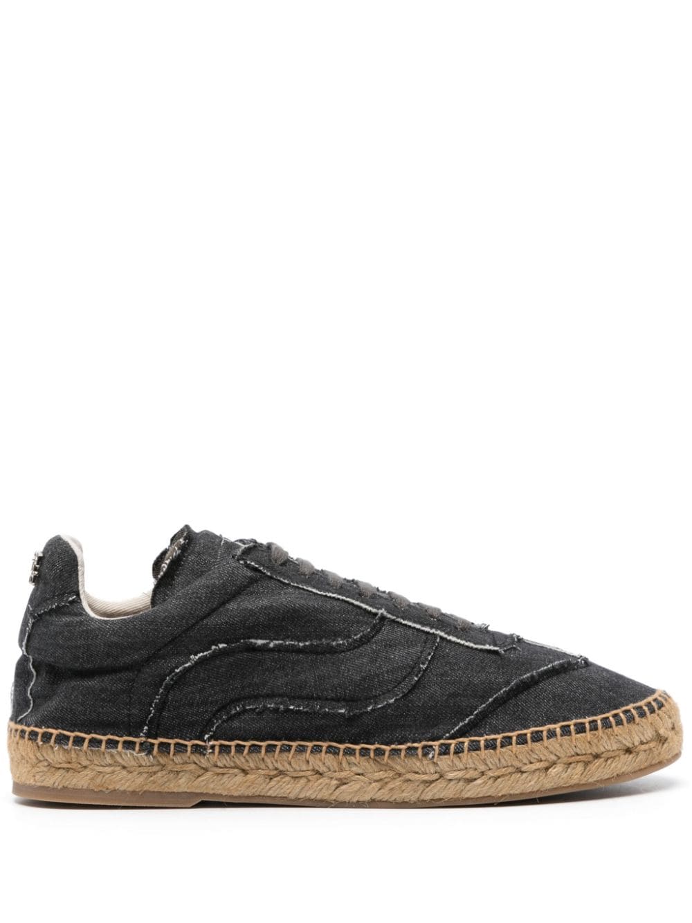 Casadei Holiday twill espadrilles - Black von Casadei