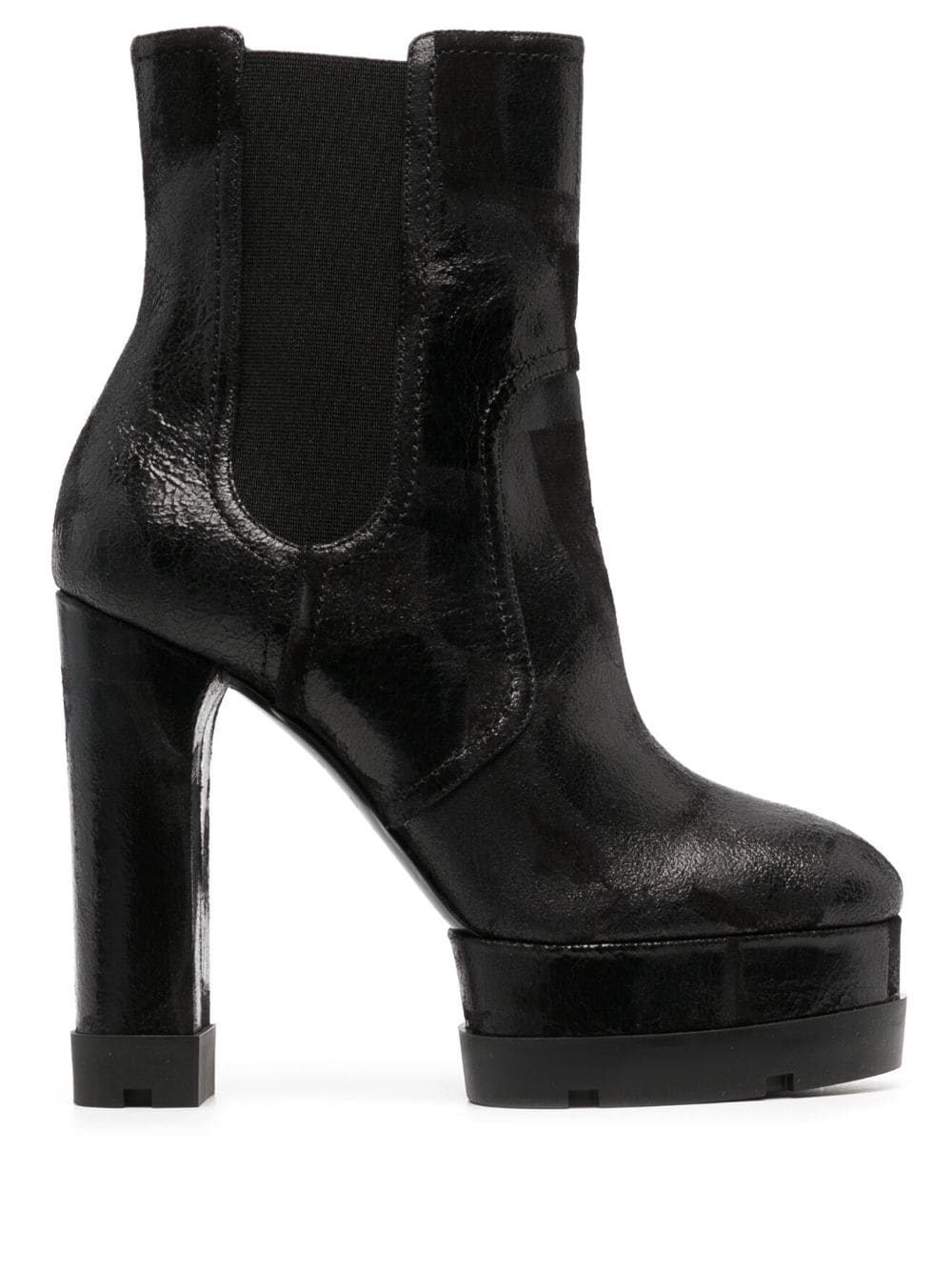 Casadei Nancy 120mm platform ankle boots - Black von Casadei