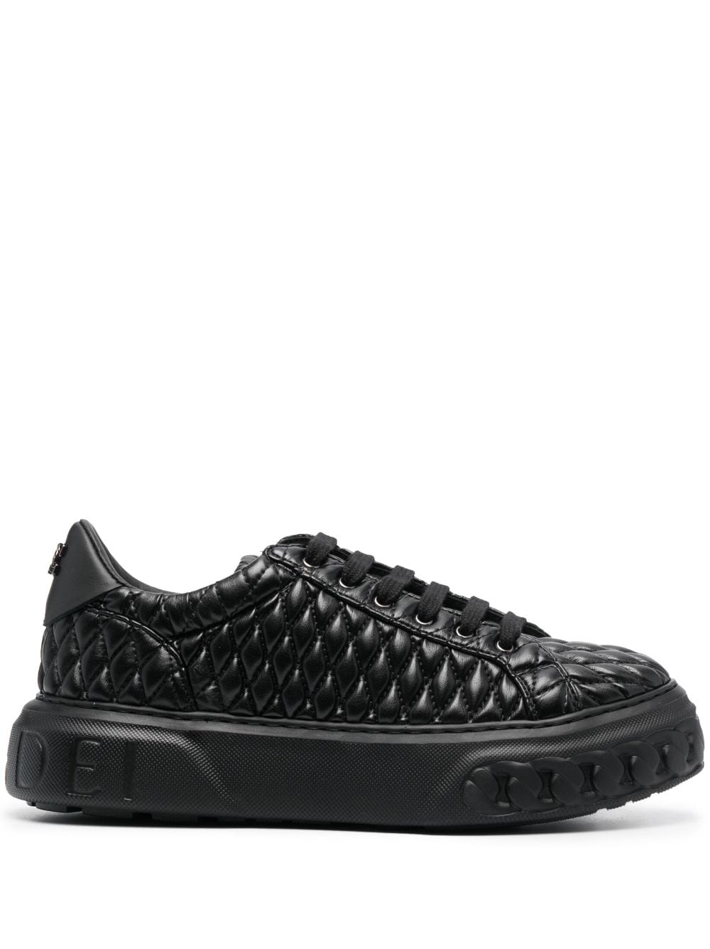 Casadei Off Road Dome leather sneakers - Black von Casadei