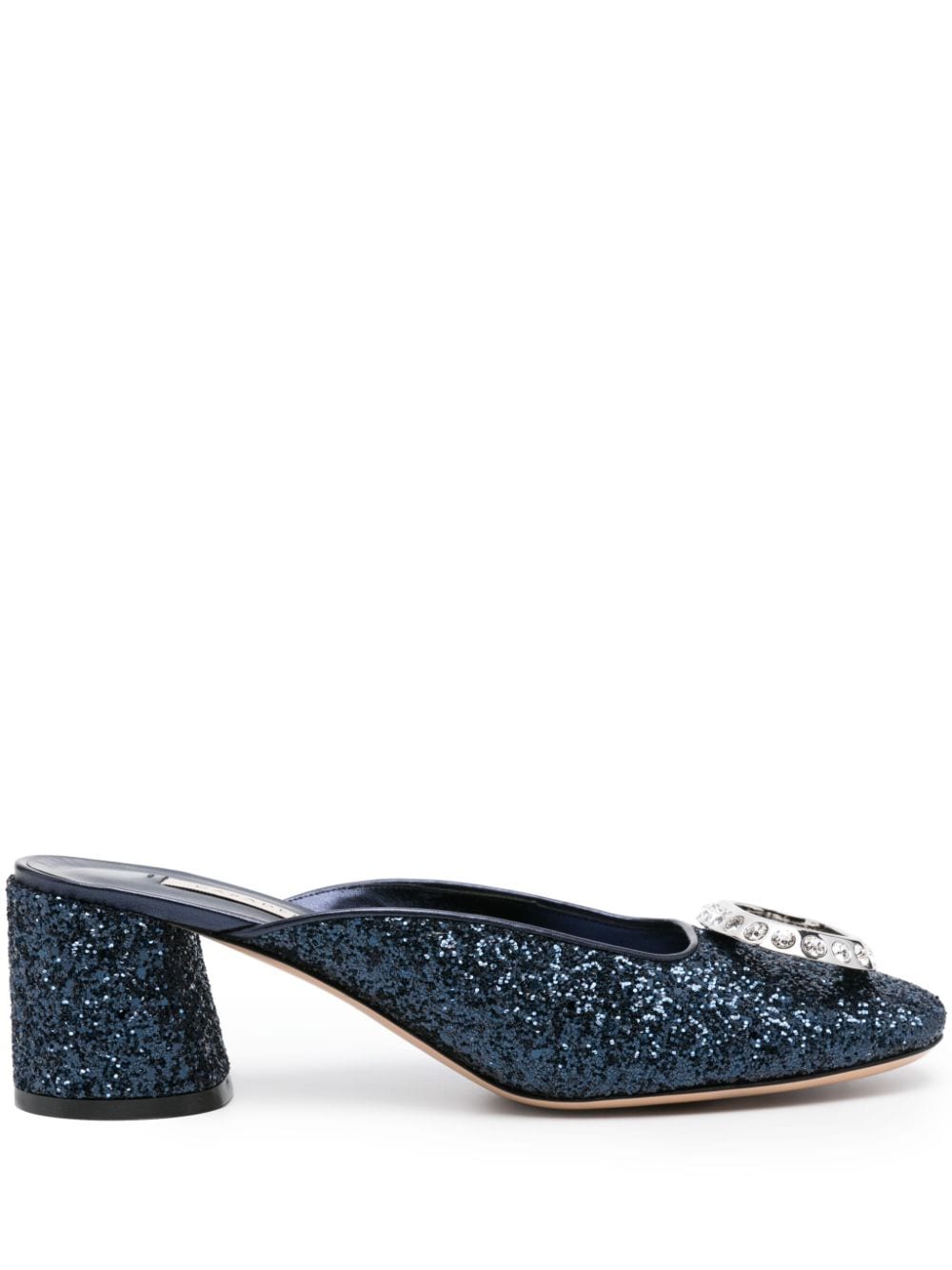 Casadei Ring Cleo 50mm mules - Blue von Casadei