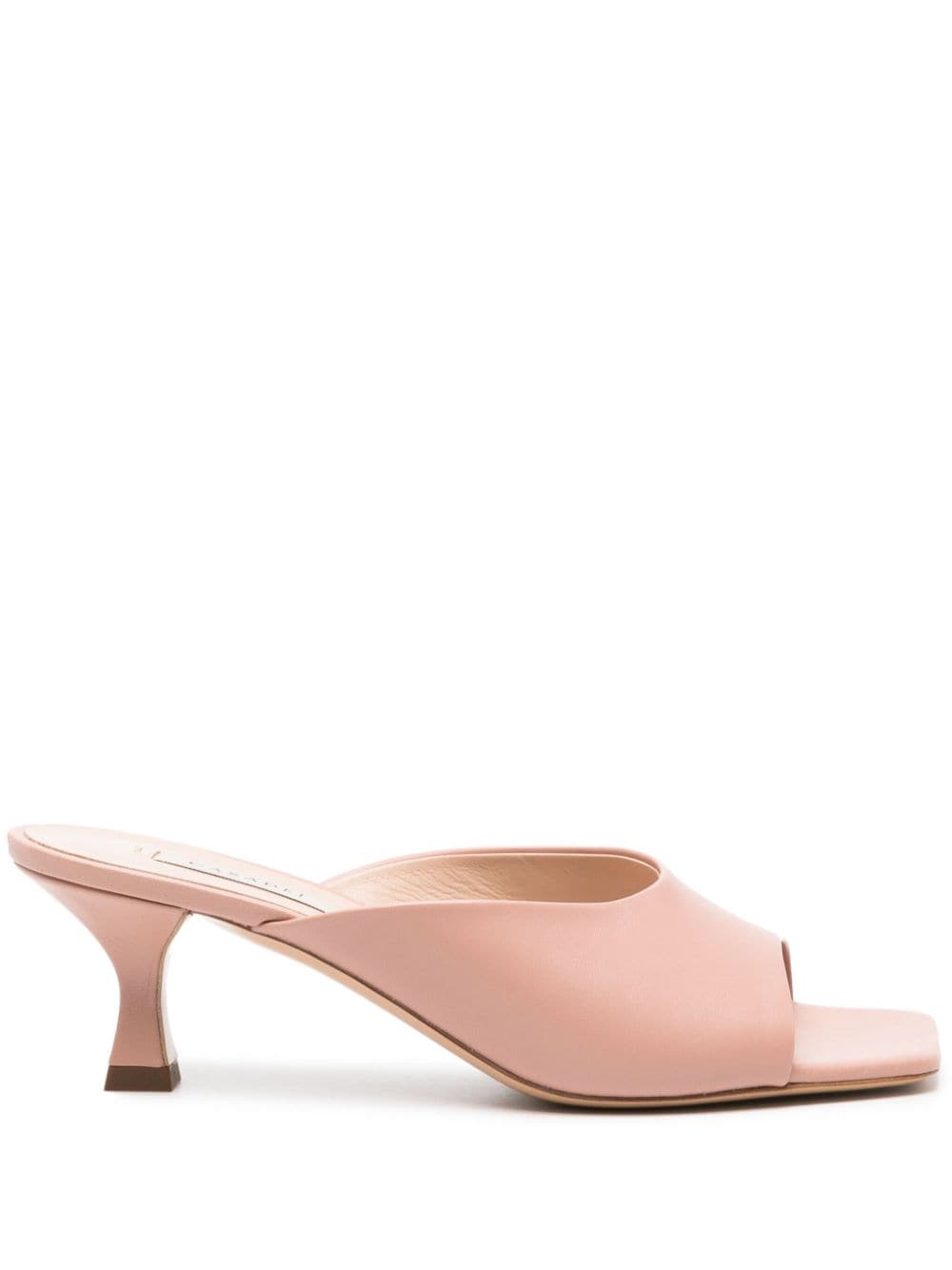 Casadei Scarlet 50mm kitten mule - Pink von Casadei