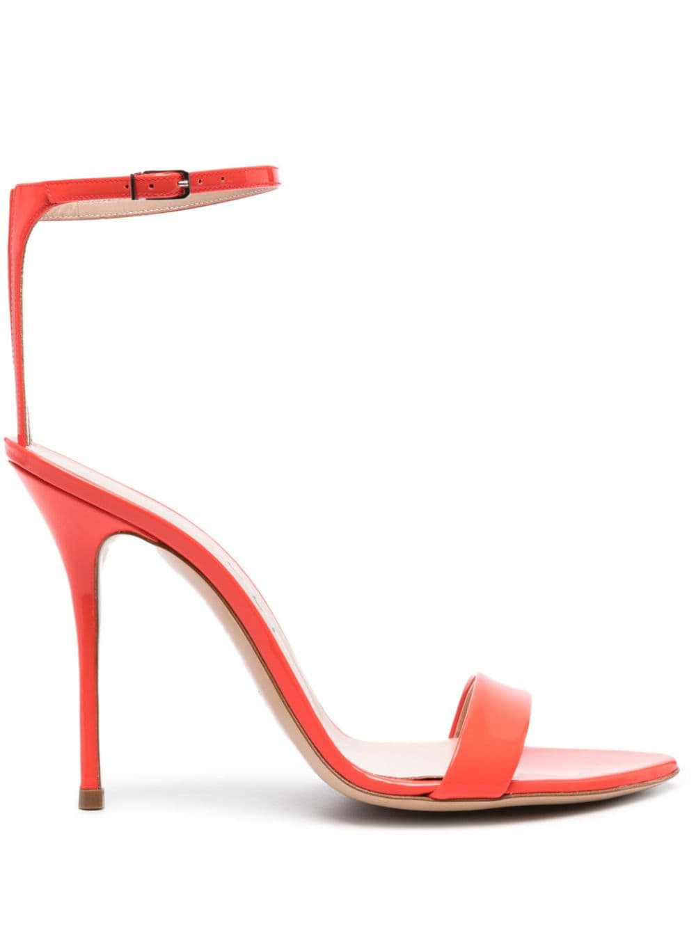 Casadei Scarlet Tiffany 100mm patent sandals - Red von Casadei