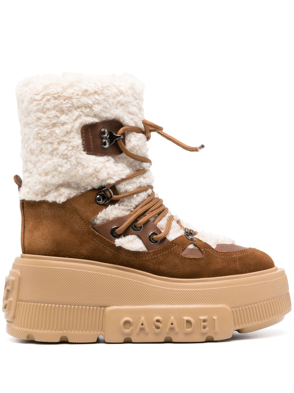 Casadei Stivali Polacco shearling-lining boots - Brown von Casadei