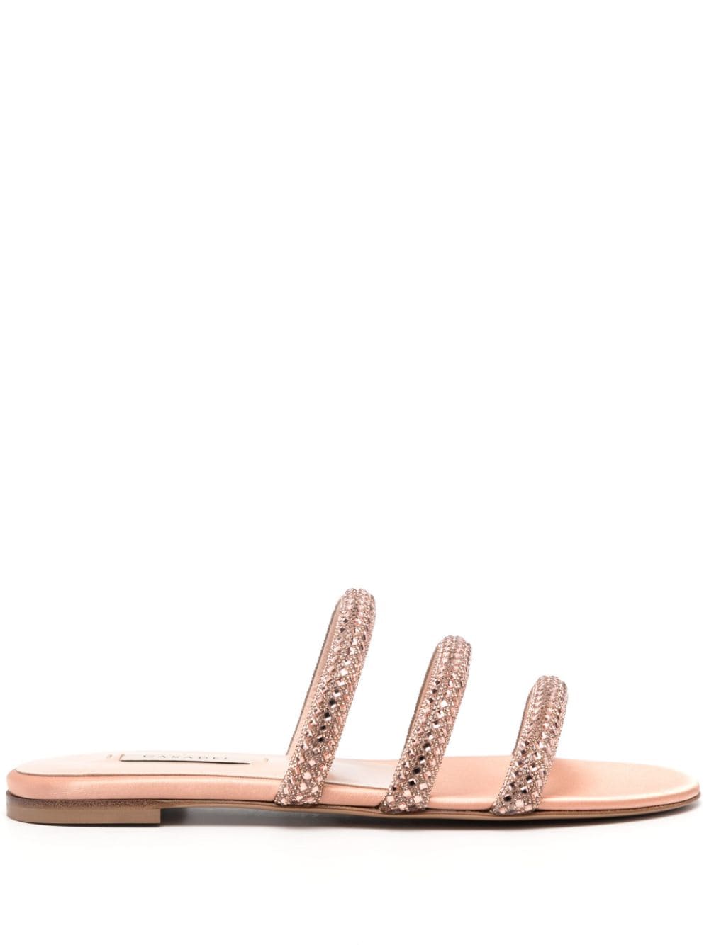 Casadei Stratosphere crystal-embellished slides - Pink von Casadei