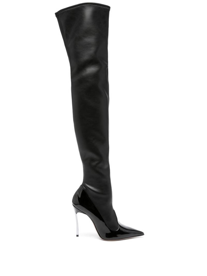 Casadei Super Blade Divina leather boots - Black von Casadei