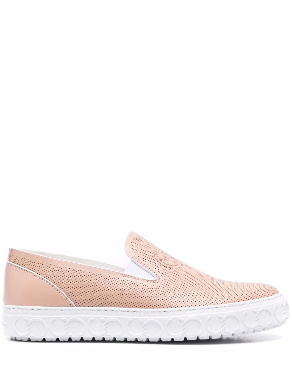 Casadei embossed-logo slip-on sneakers - Neutrals von Casadei