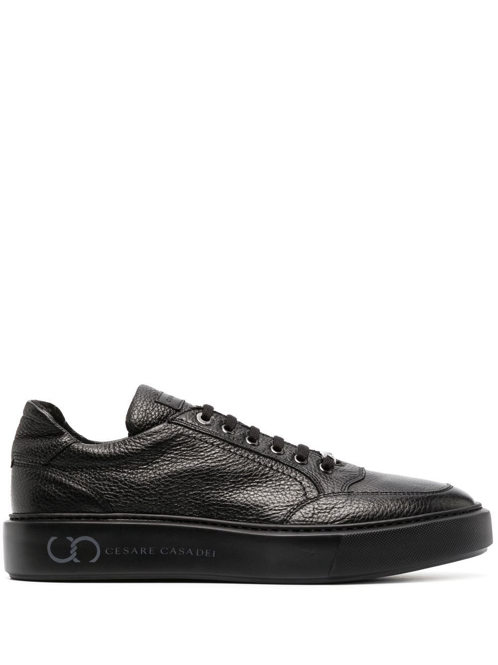 Casadei logo-print low-top sneakers - Black von Casadei