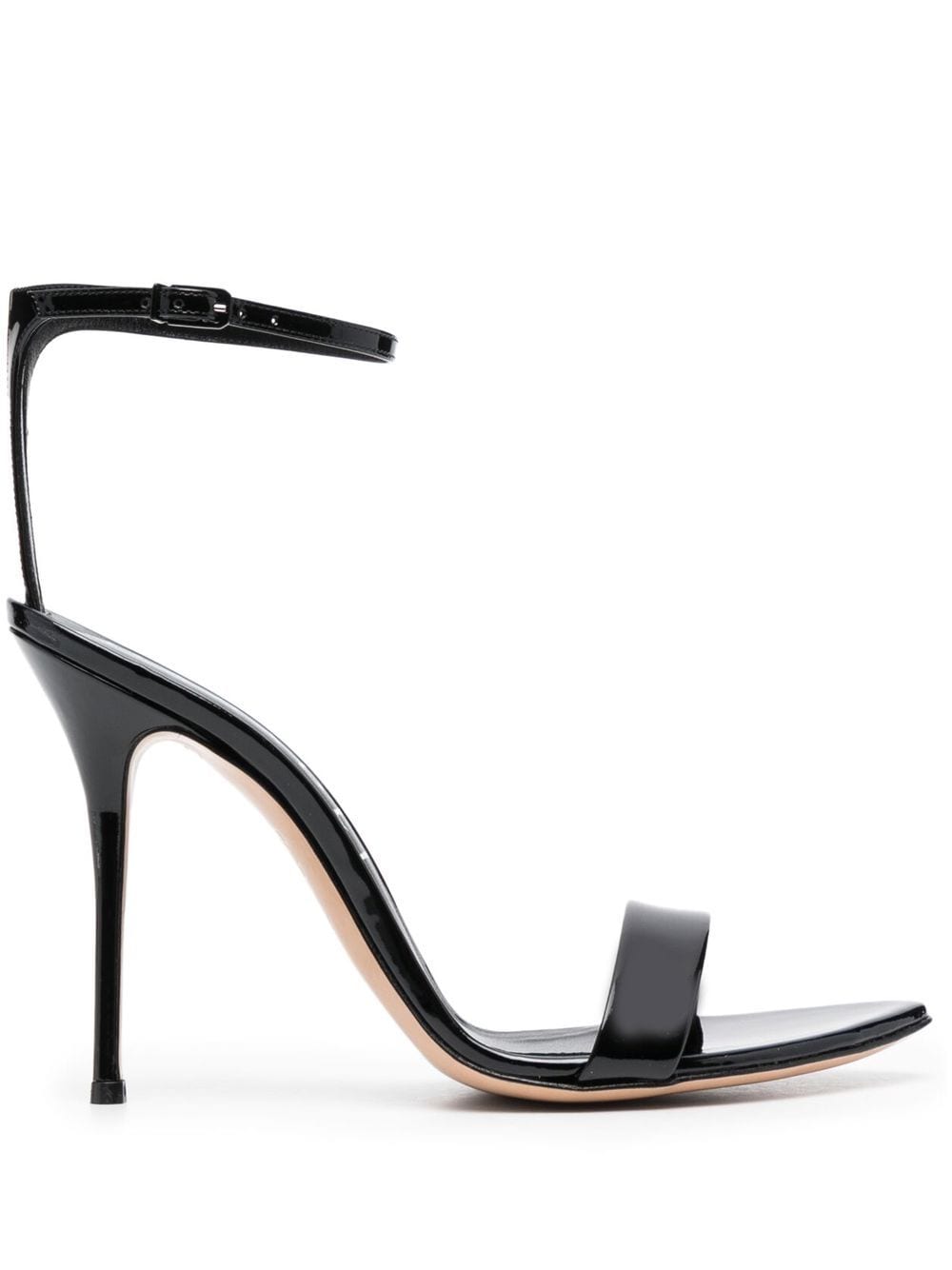 Casadei patent leather 115mm sandals - Black von Casadei