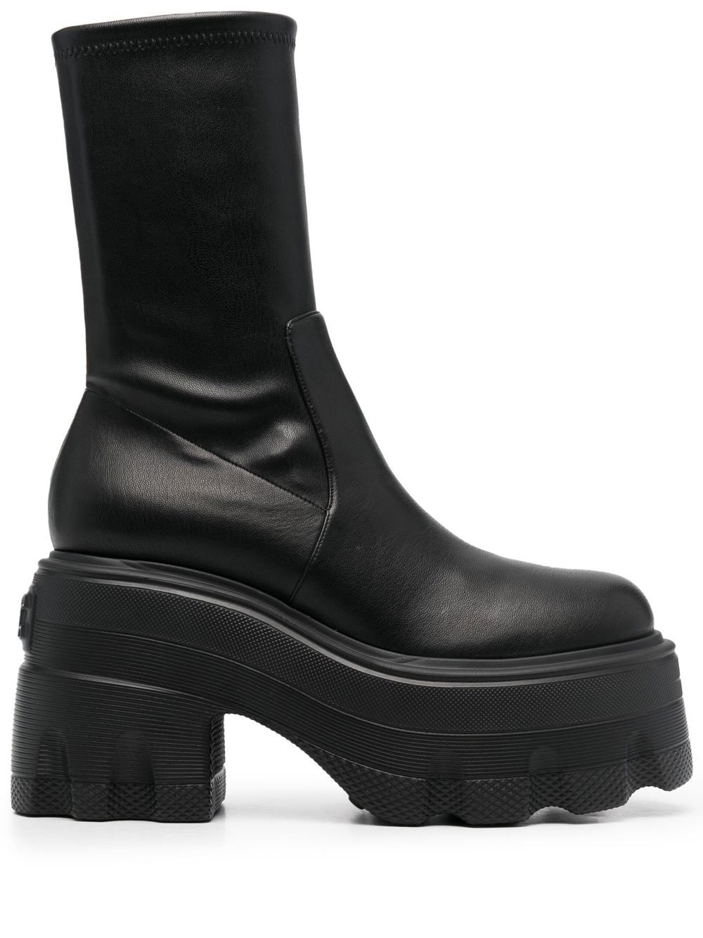 Casadei pull-on platform boots - Black von Casadei