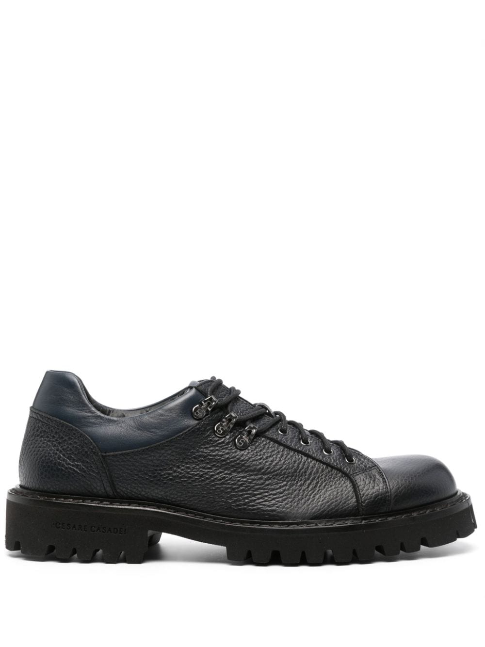 Casadei two-tone leather Derby shoes - Blue von Casadei