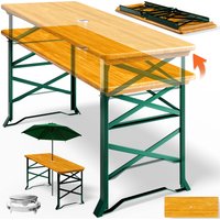 Bierzelttisch 170x50x75-105cm höhenverstellbar von Casaria®